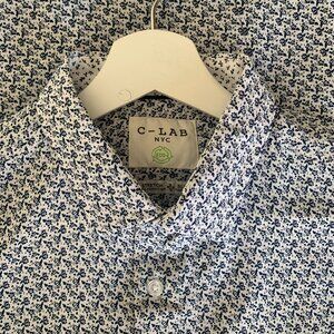 C-Lab‎ Long Sleeve Shirt - Navy - Size M 33-34